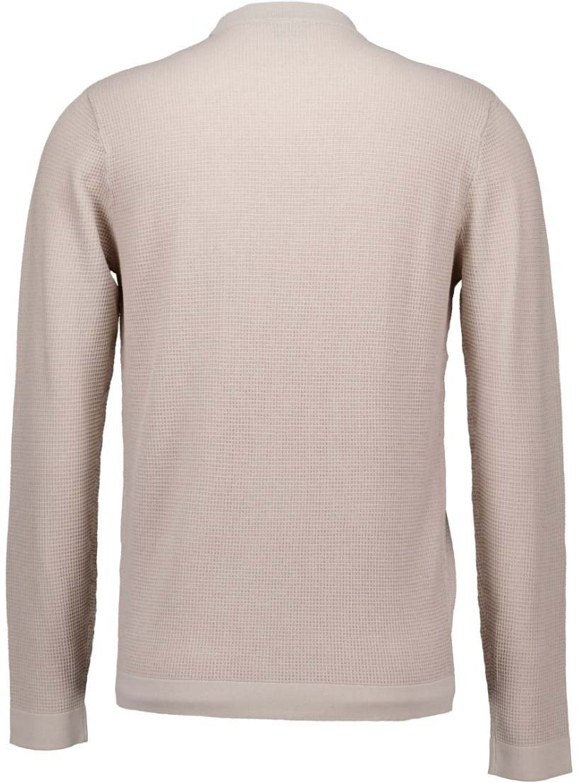 Genti Round pocket ls truien bruin Bruin