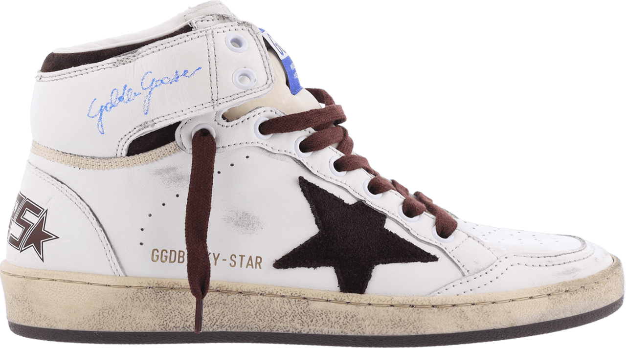 Golden Goose Dames Sky Star Sneaker Wit/Bordo Wit