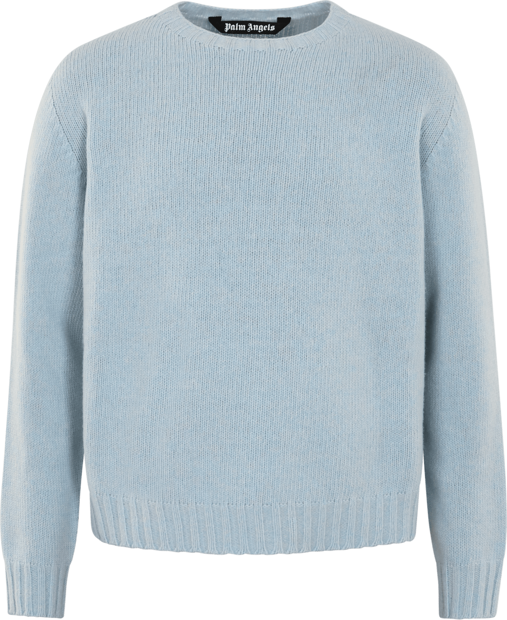 Palm Angels Heren Curved Logo Sweater Blauw