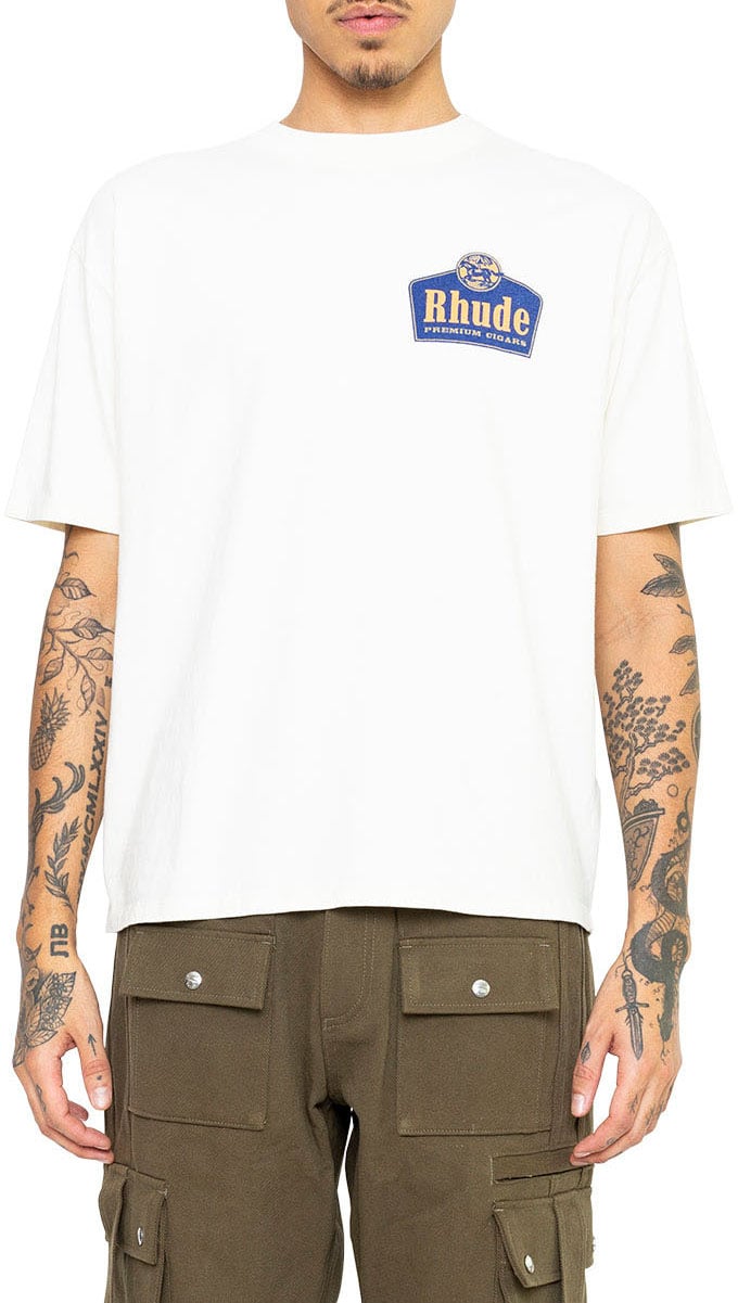 Rhude Rhude Blood And Mud T-shirt met lange mouwen (Wit) Wit