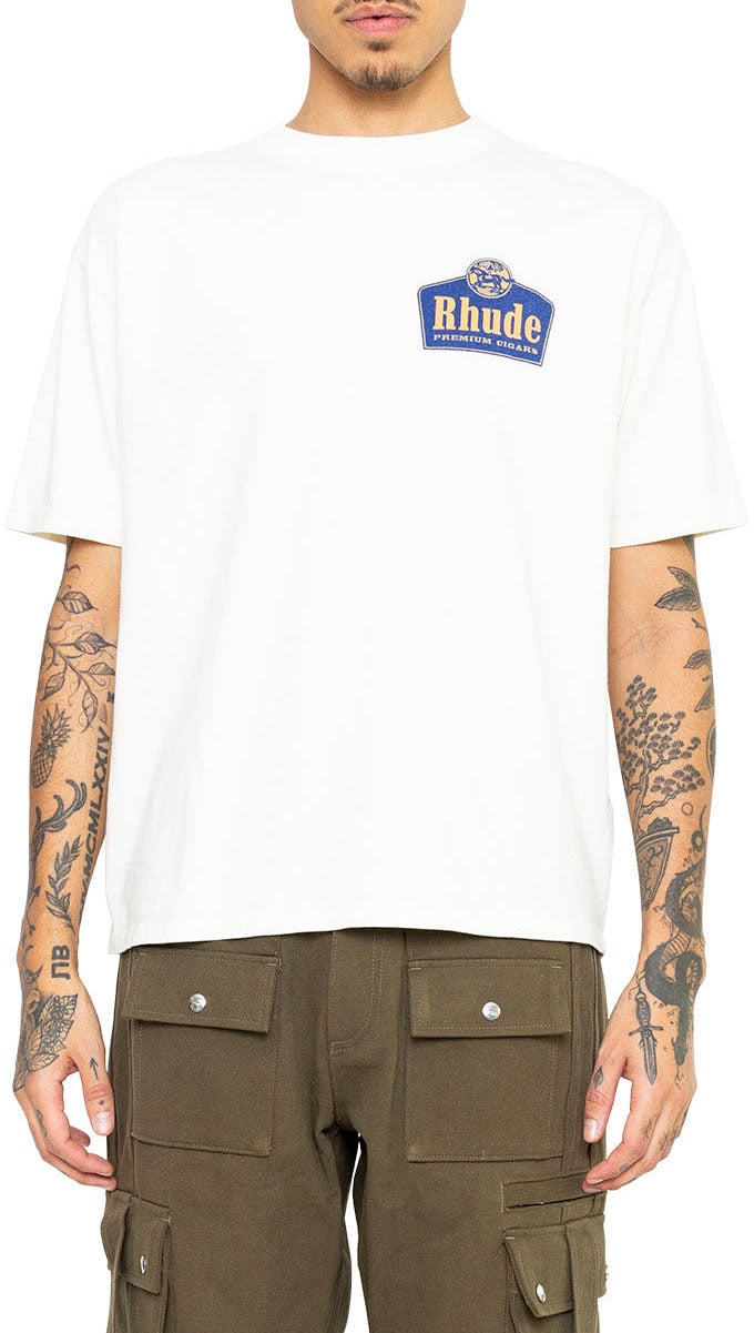 Rhude RHUDE GRAND CRU TEE VTG WHITE Wit