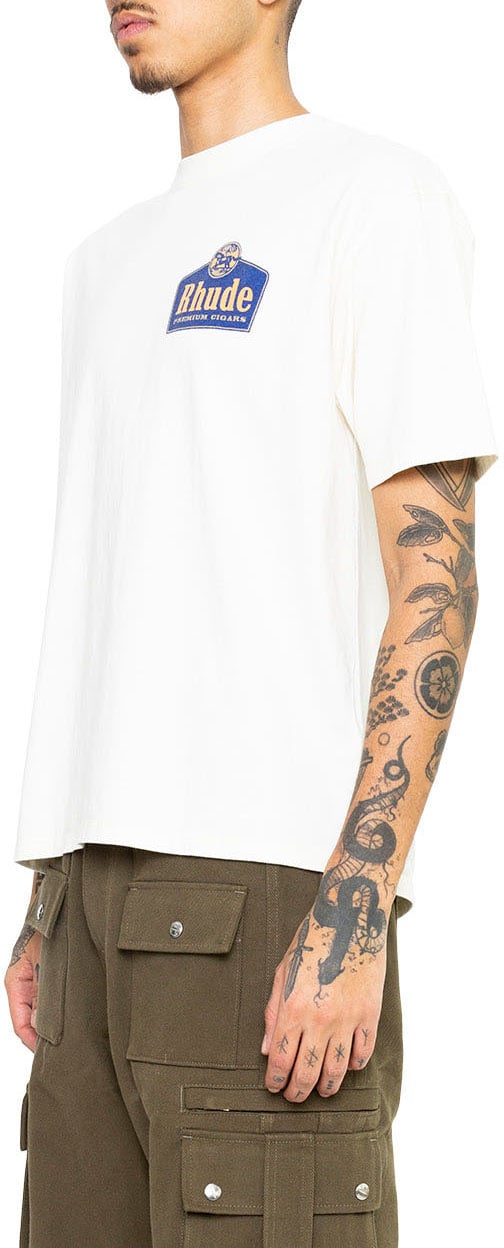 Rhude Rhude Blood And Mud T-shirt met lange mouwen (Wit) Wit