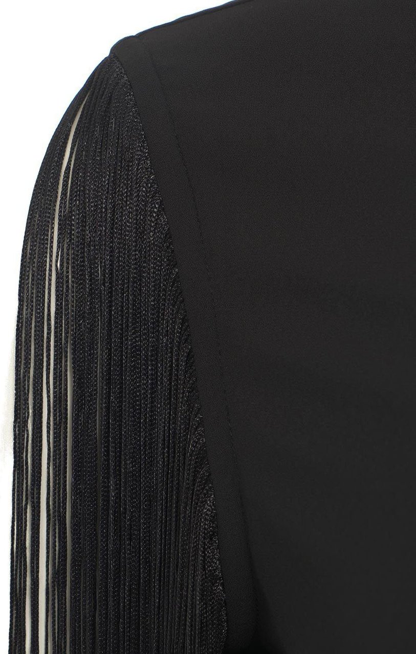 Liu Jo Shirt with fringed details Zwart