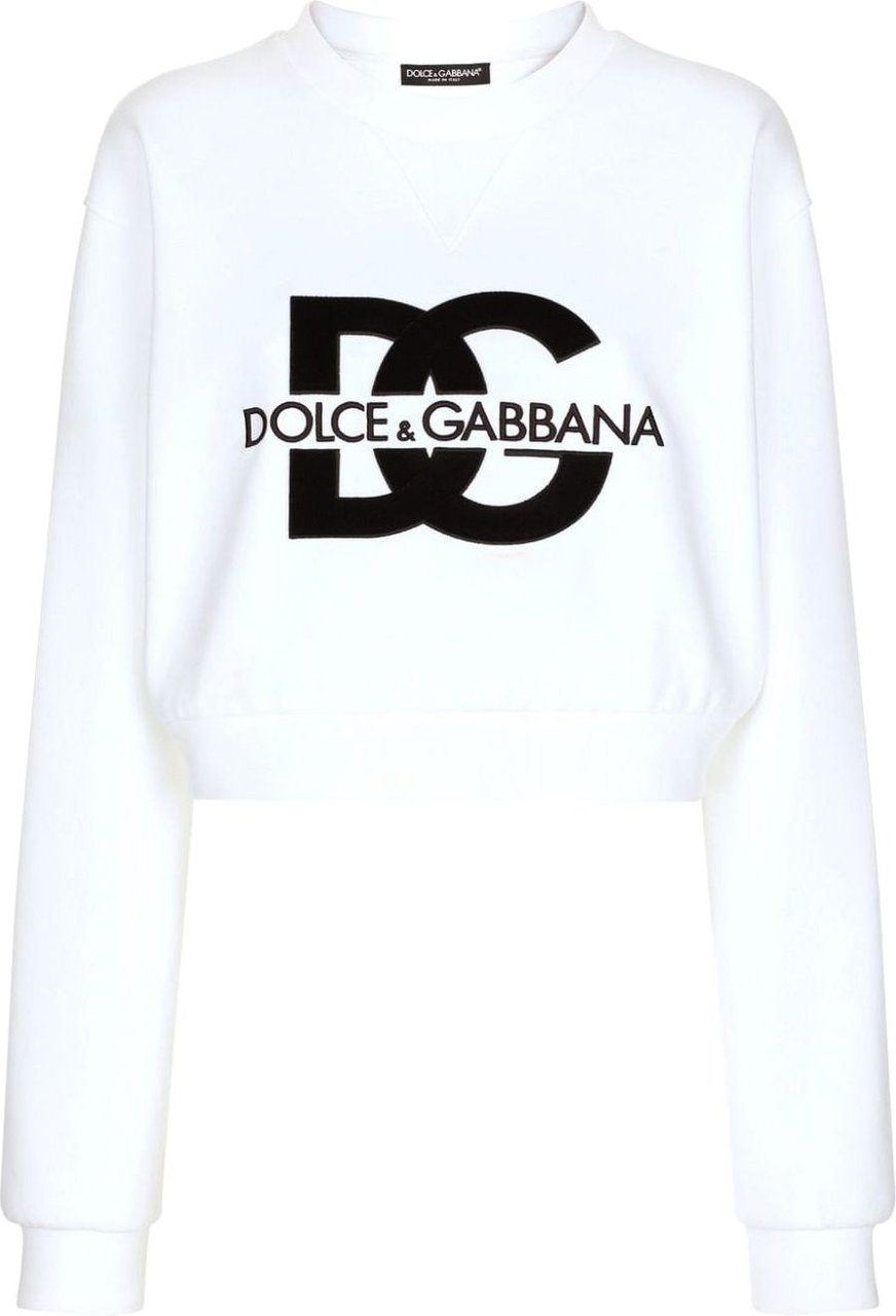 Dolce & Gabbana Cotton Sweatshirt Wit