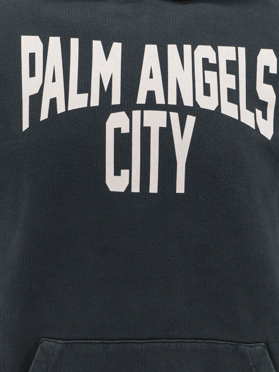 Palm Angels Cotton sweatshirt with printed logo on the front Grijs