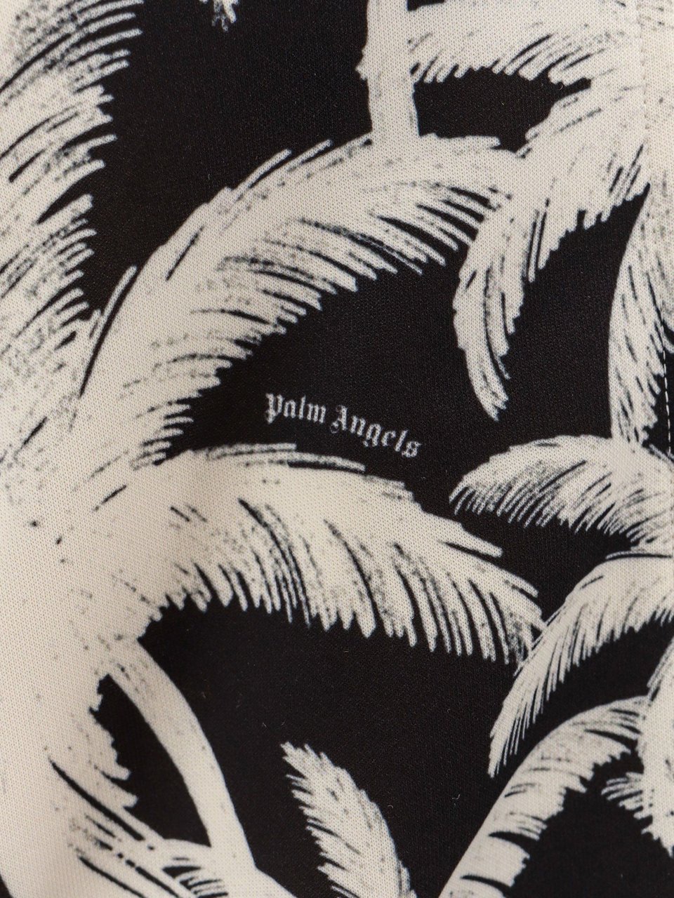 Palm Angels Sweatshirtwith all-over Palms print Zwart