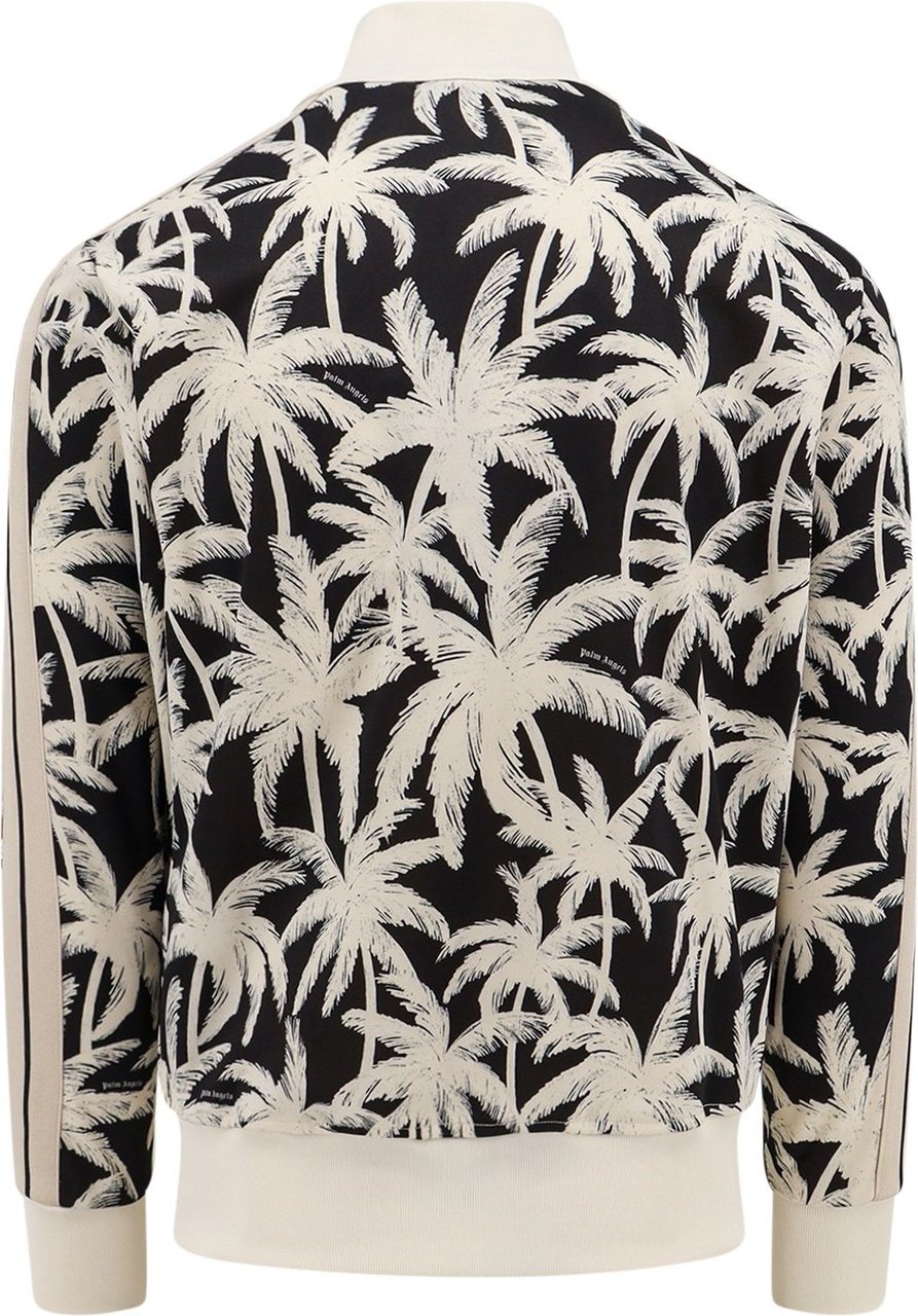 Palm Angels Sweatshirtwith all-over Palms print Zwart