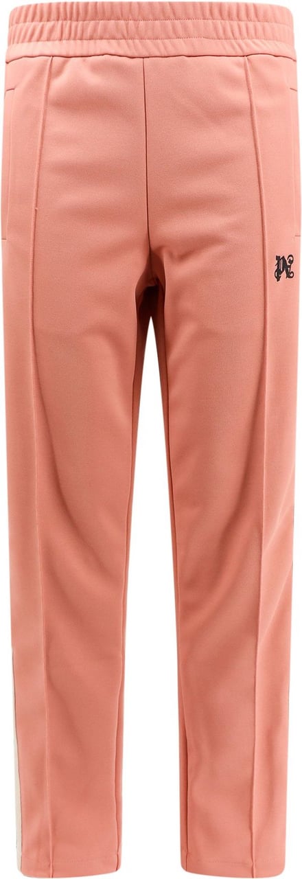 Palm Angels Trouser with embroidered monogram on the front Roze