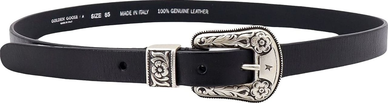 Golden Goose Leather belt Zwart