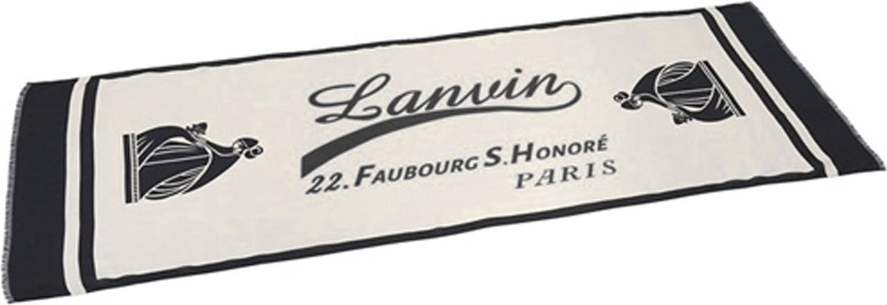 Lanvin Lanvin Logo Scarf Zwart