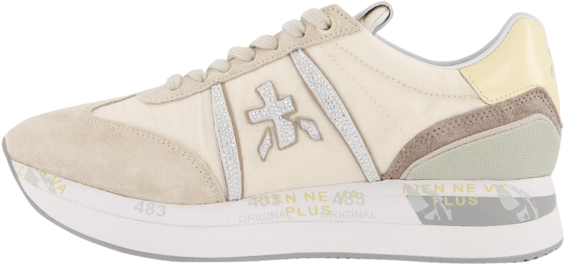 Premiata Dames Conny Sneaker Beige Beige