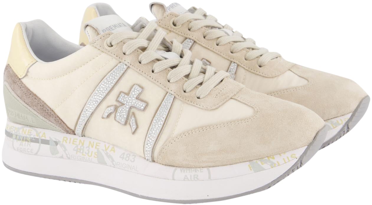 Premiata Dames Conny Sneaker Beige Beige