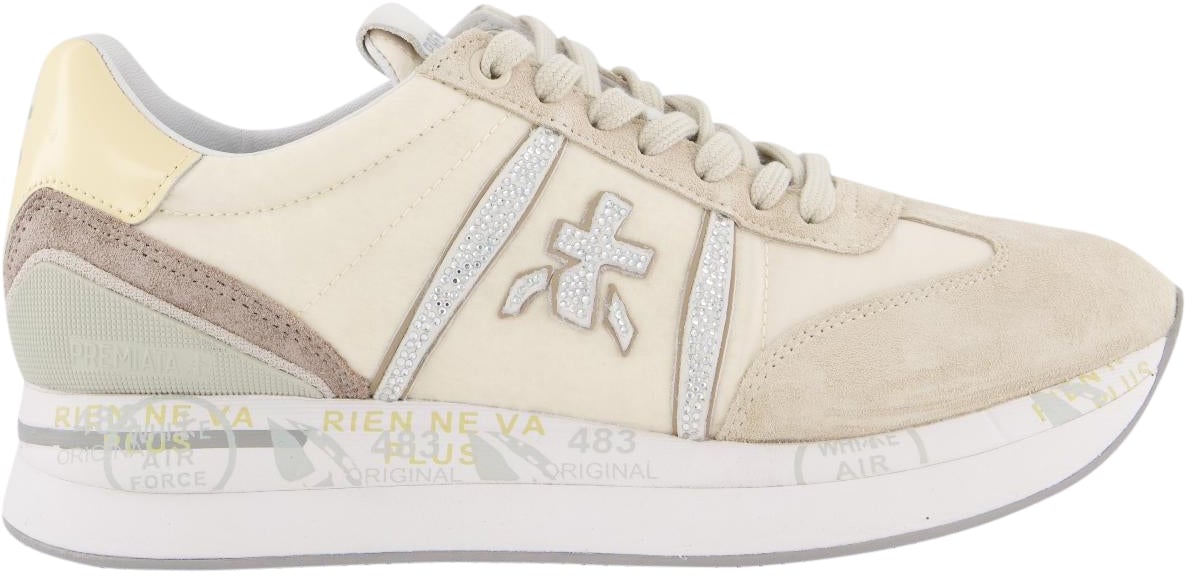 Premiata Dames Conny Sneaker Beige Beige