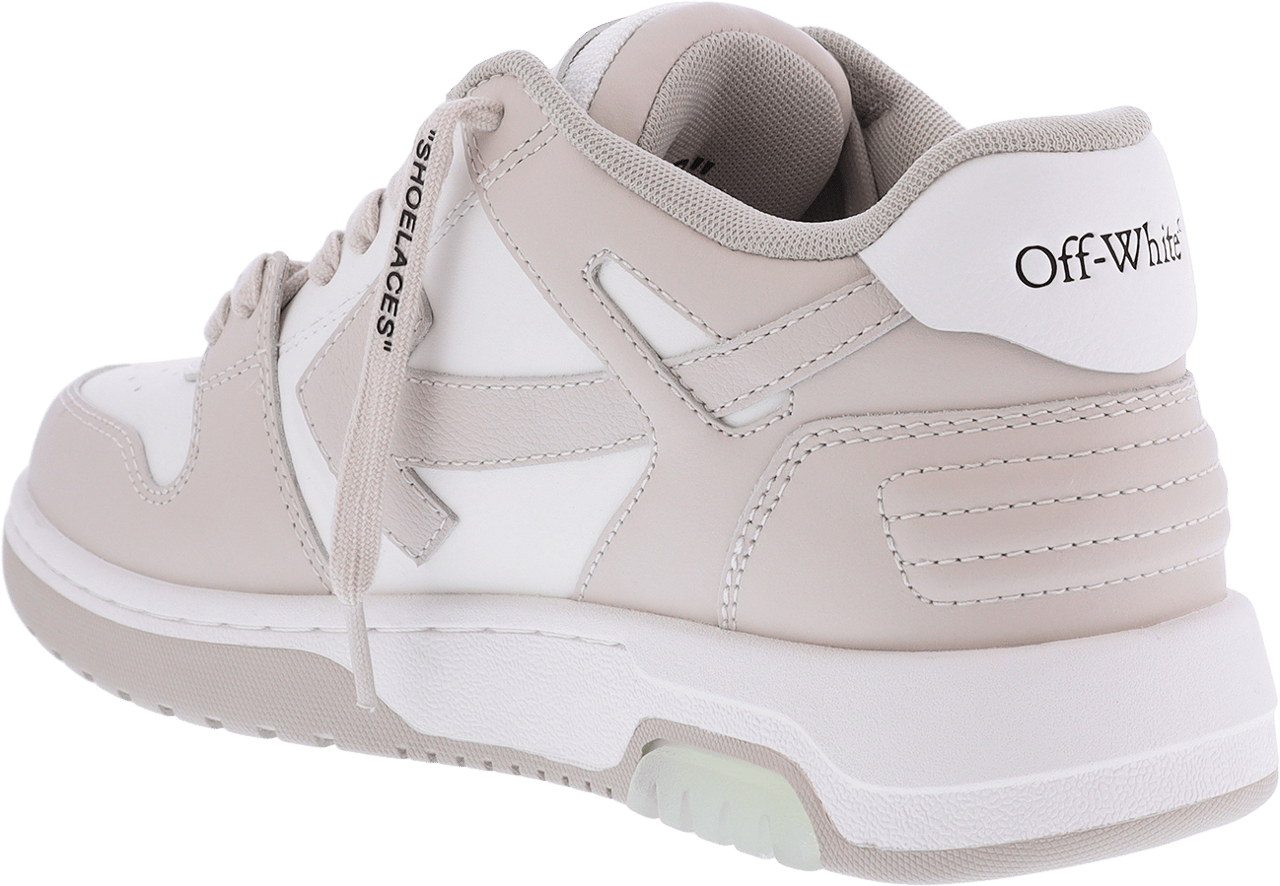 OFF-WHITE Dames Out Of Office Sneaker Wit/Beig Wit