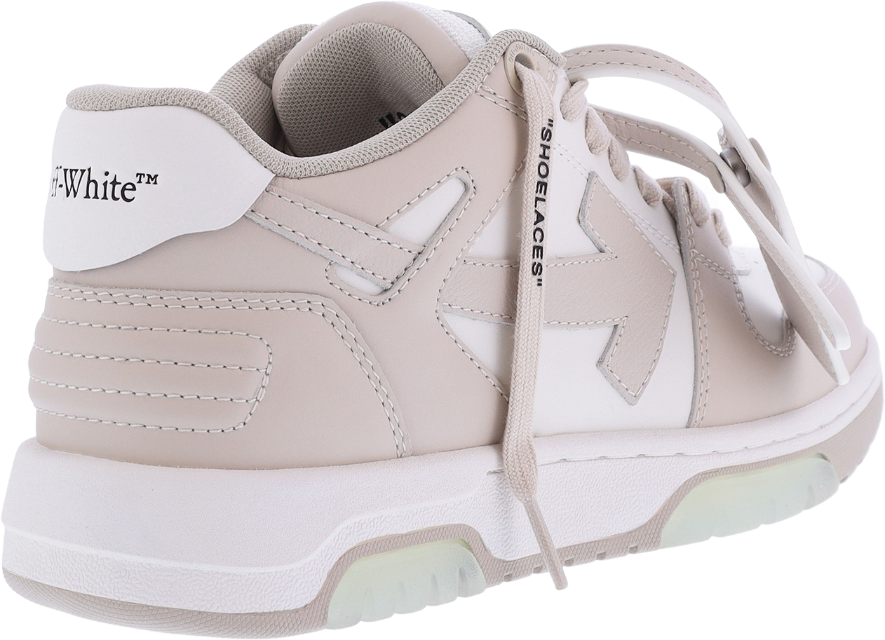 OFF-WHITE Dames Out Of Office Sneaker Wit/Beig Wit
