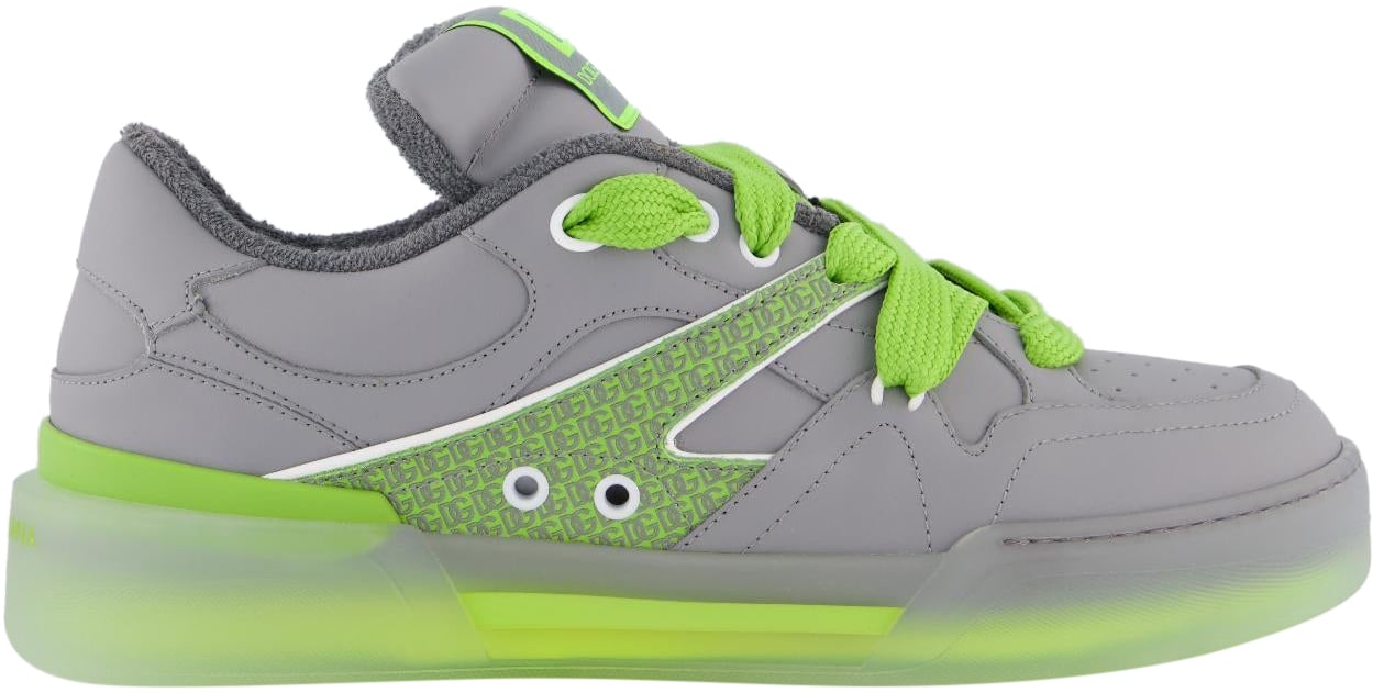 Dolce & Gabbana Heren New Roma Sneaker Grijs/Groen Grijs