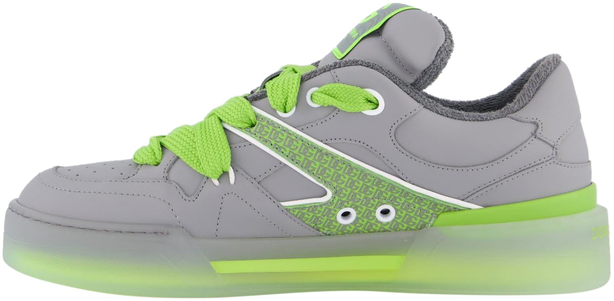 Dolce & Gabbana Heren New Roma Sneaker Grijs/Groen Grijs