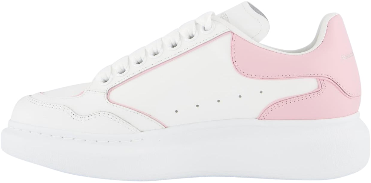 Alexander McQueen Dames Oversized Sneaker Wit/Roze Wit