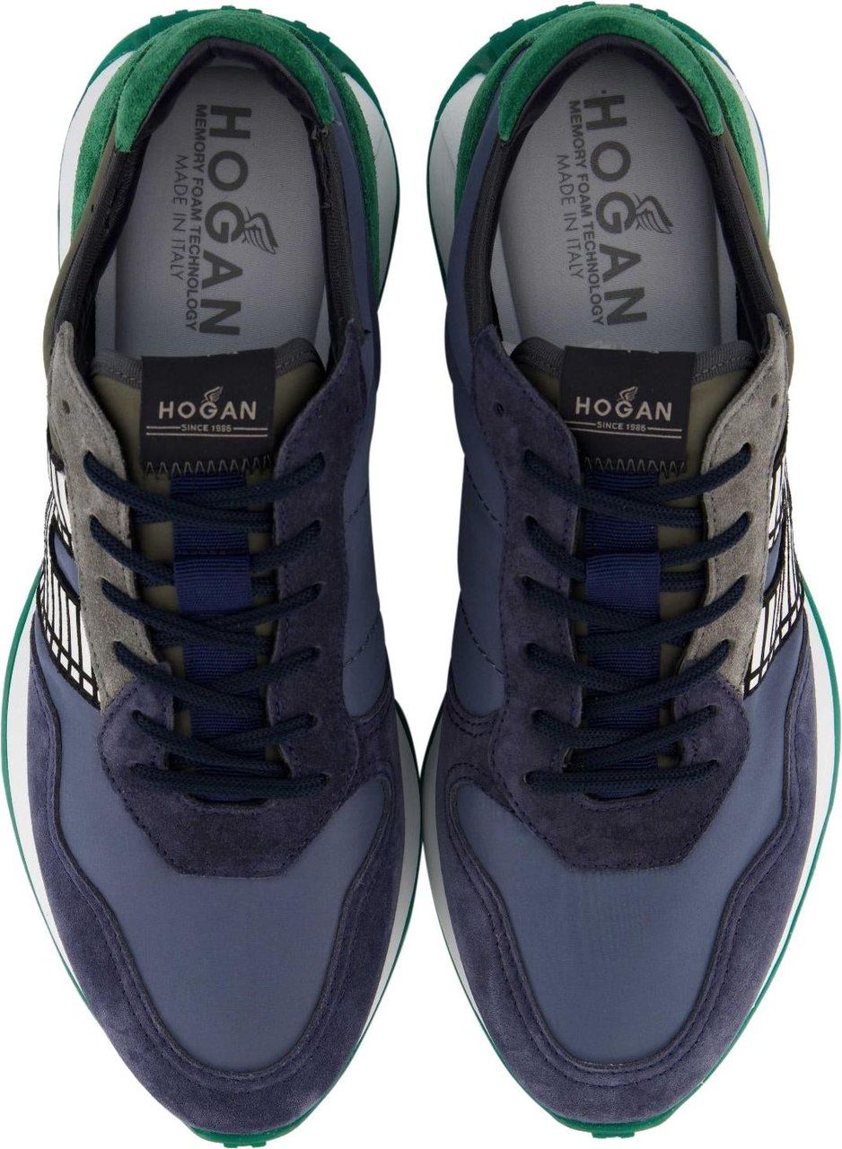 HOGAN Heren H601 Sneaker Blauw Blauw