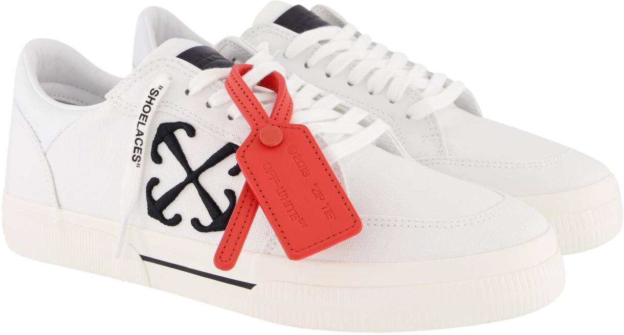 OFF-WHITE Heren New Low Vulcanized Canvas Wit Wit