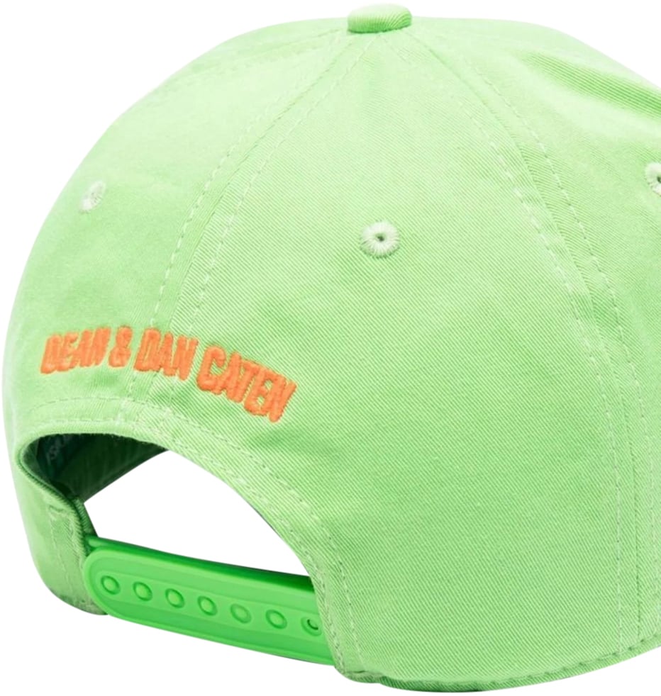Dsquared2 Technicolor Acid Green Baseball Cap Green Groen