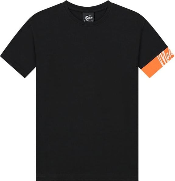 Malelions Malelions Junior Captain T-Shirt 2.0 - Black/Orange Zwart