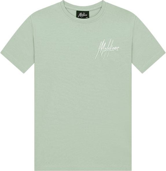 Malelions Malelions Junior Split T-Shirt - Aqua Grey/Mint Grijs