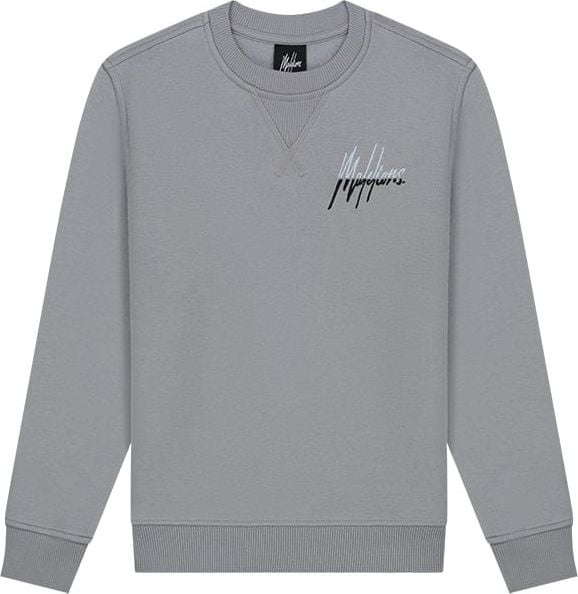 Malelions Malelions Junior Split Sweater - Grey/Light Blue Grijs