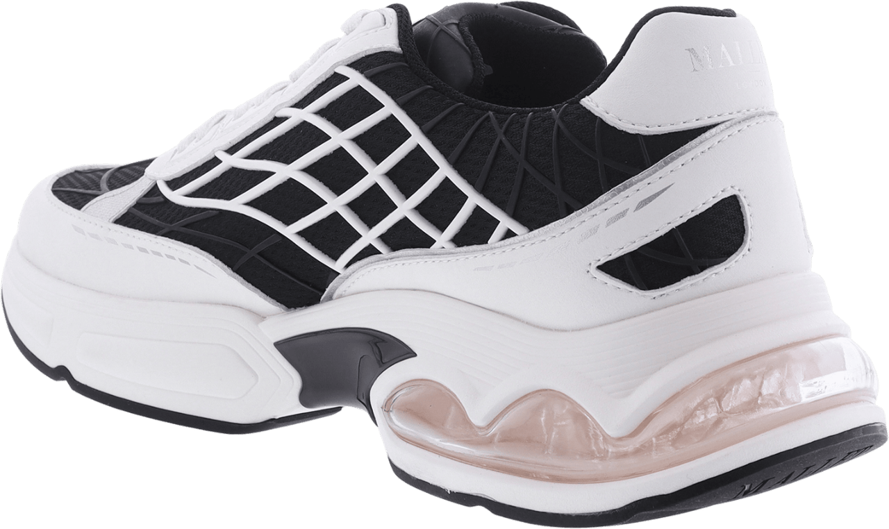 Mallet Heren Neptune Sneaker Wit/Zwart Wit