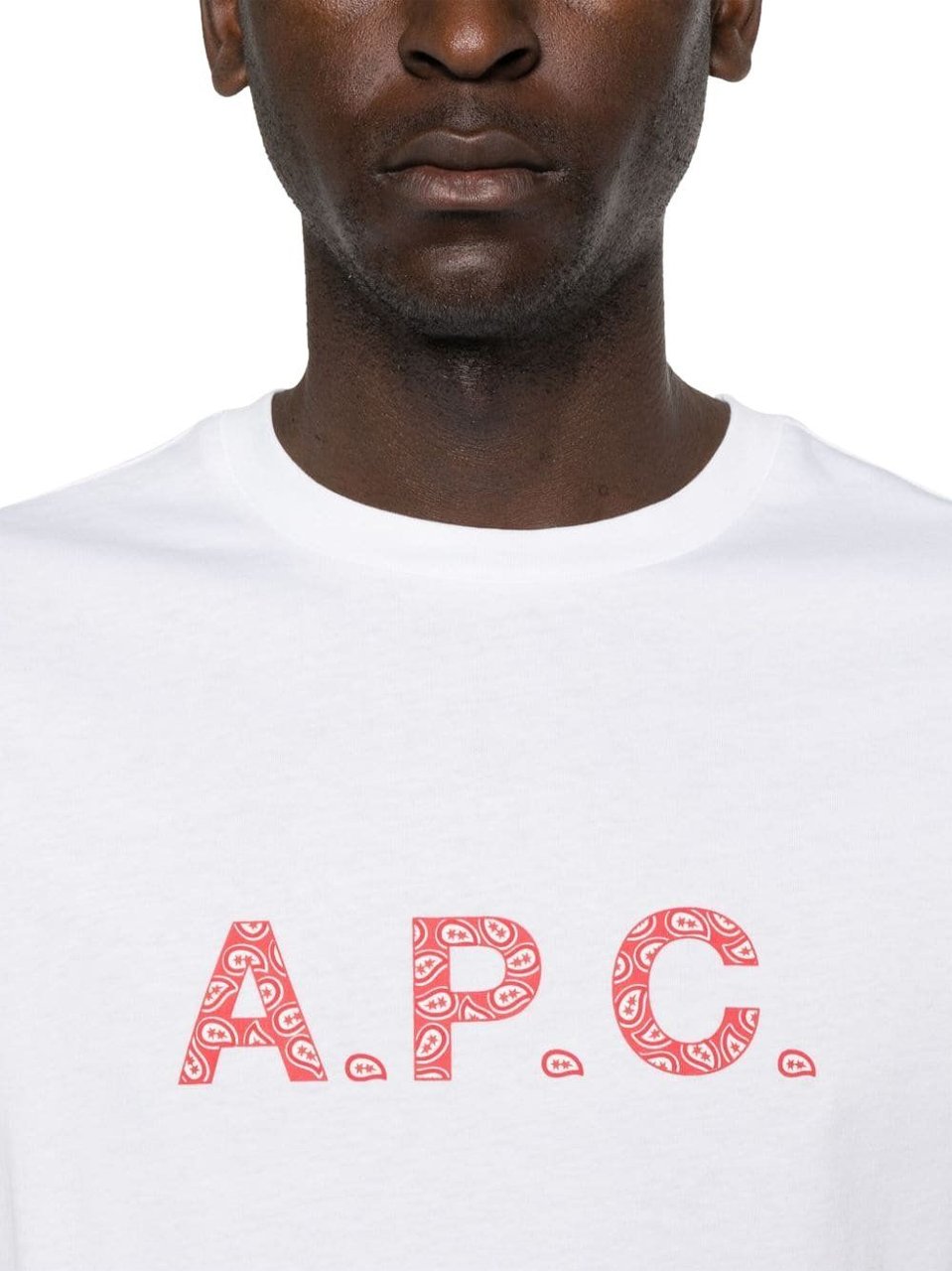 A.P.C. t-shirt james white Wit