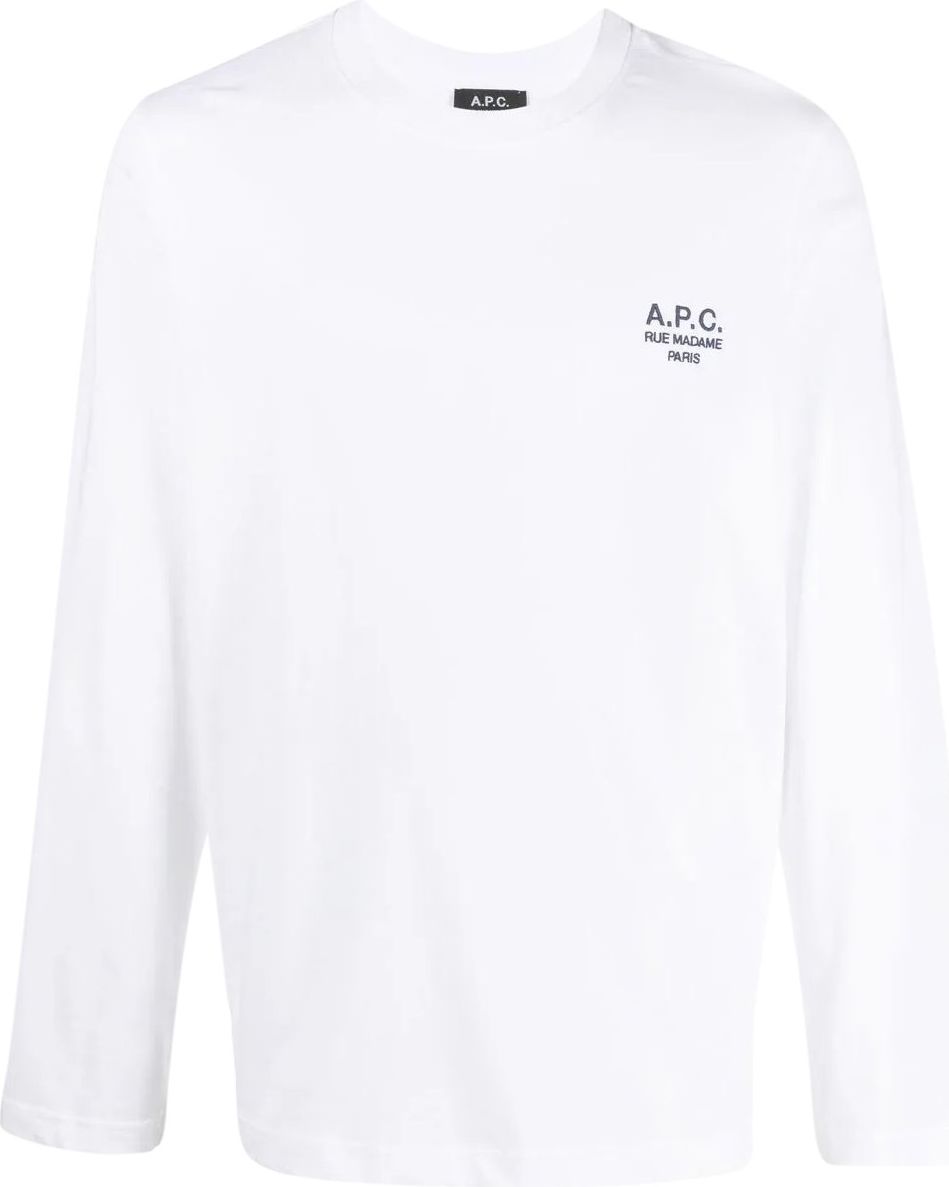A.P.C. t-shirt olivier white Wit