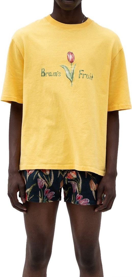 Bram's Fruit Tulip Aquarel T-shirt Yellow Geel
