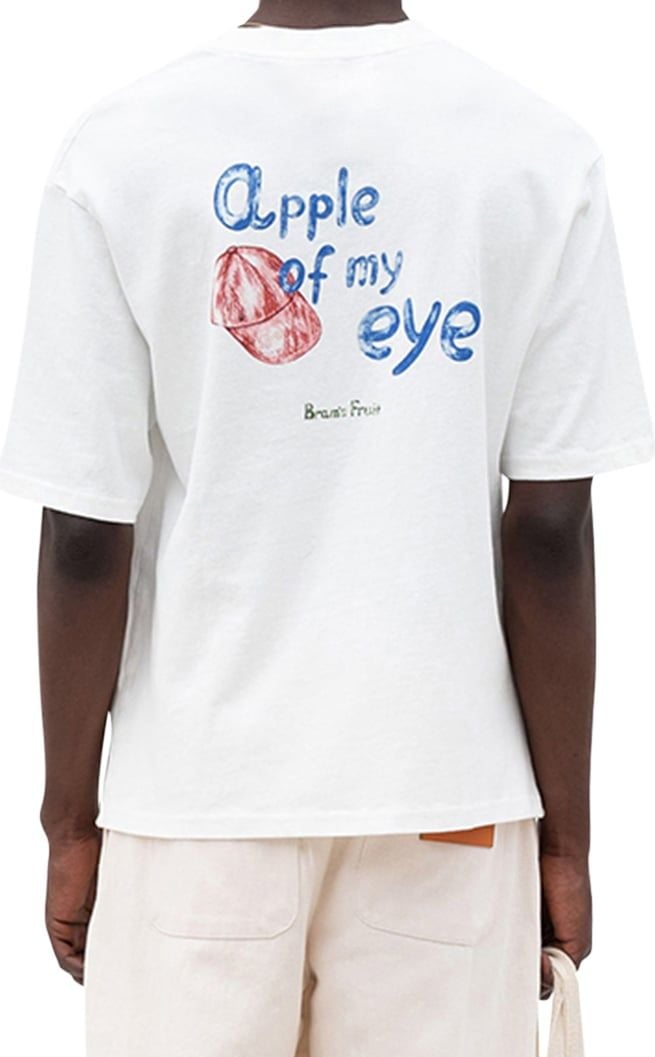 Bram's Fruit Apple Of My Eye T-shirt Antique White Wit