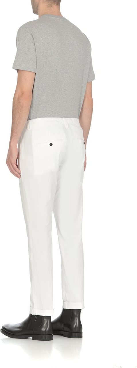 Dondup Trousers White Neutraal