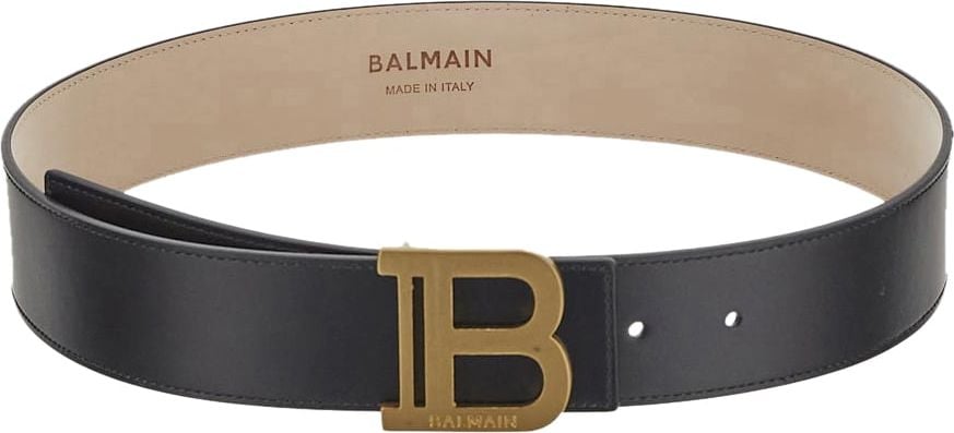 Balmain logo Belt Zwart