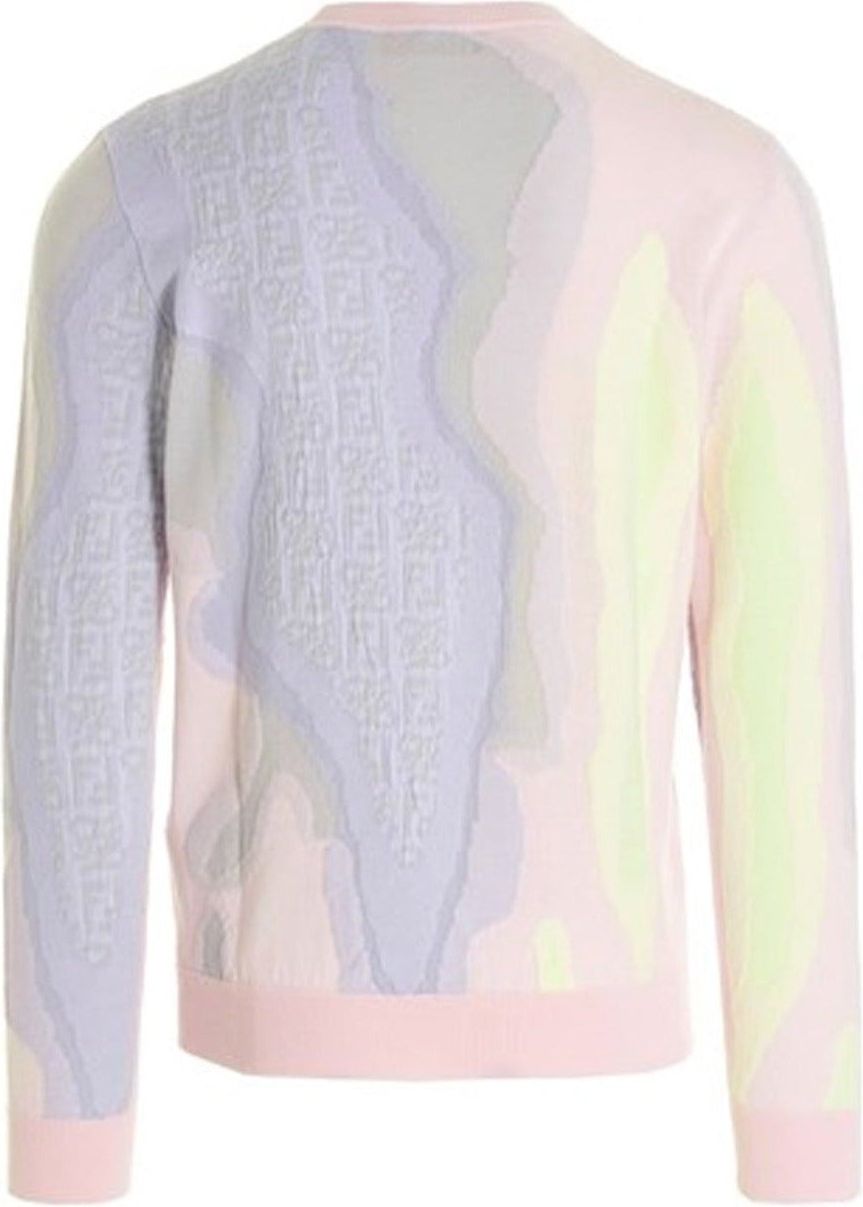 Fendi Fendi Logo Cotton Sweater Roze