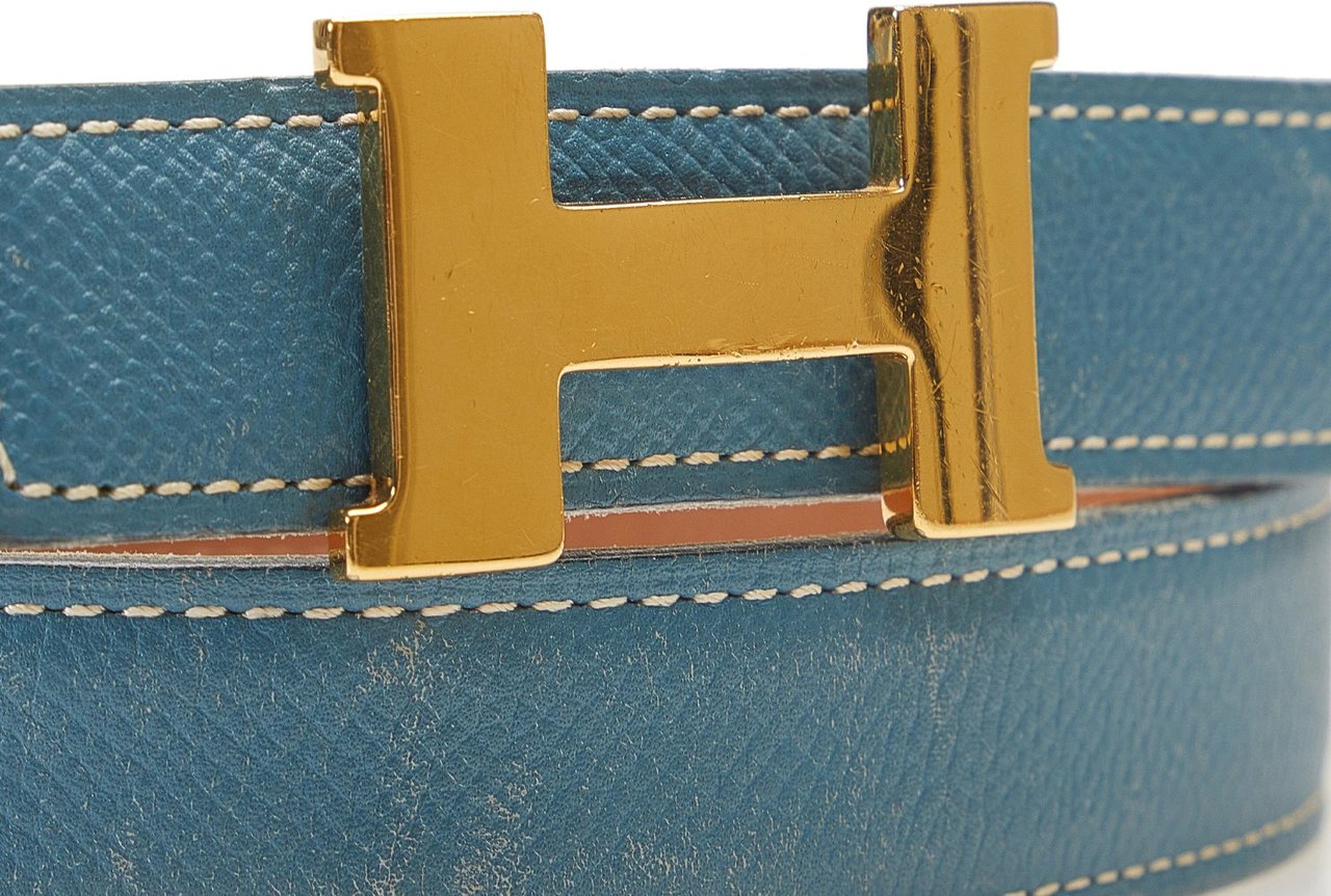 Hermès Constance Reversible Belt Blauw