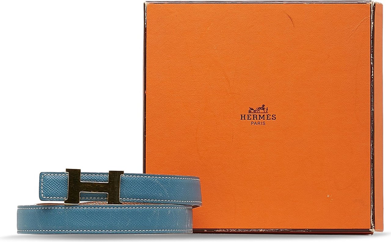 Hermès Constance Reversible Belt Blauw