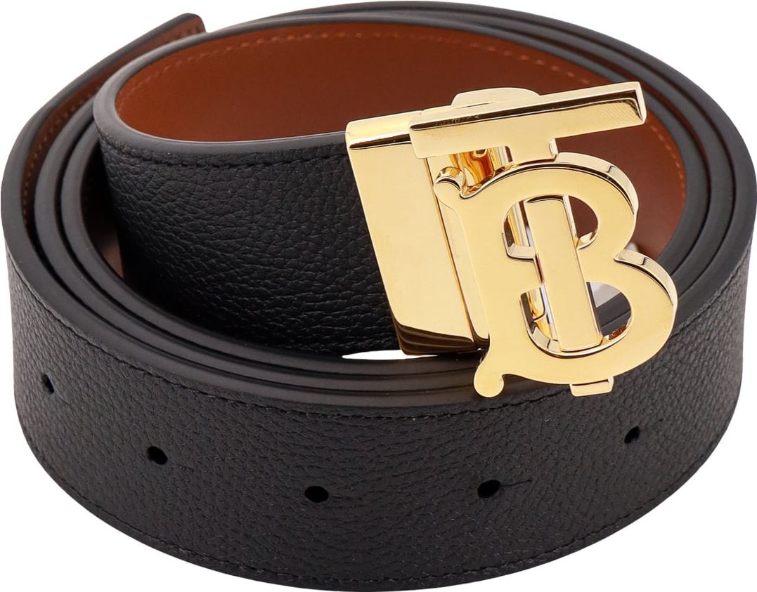 Burberry Leather belt Zwart