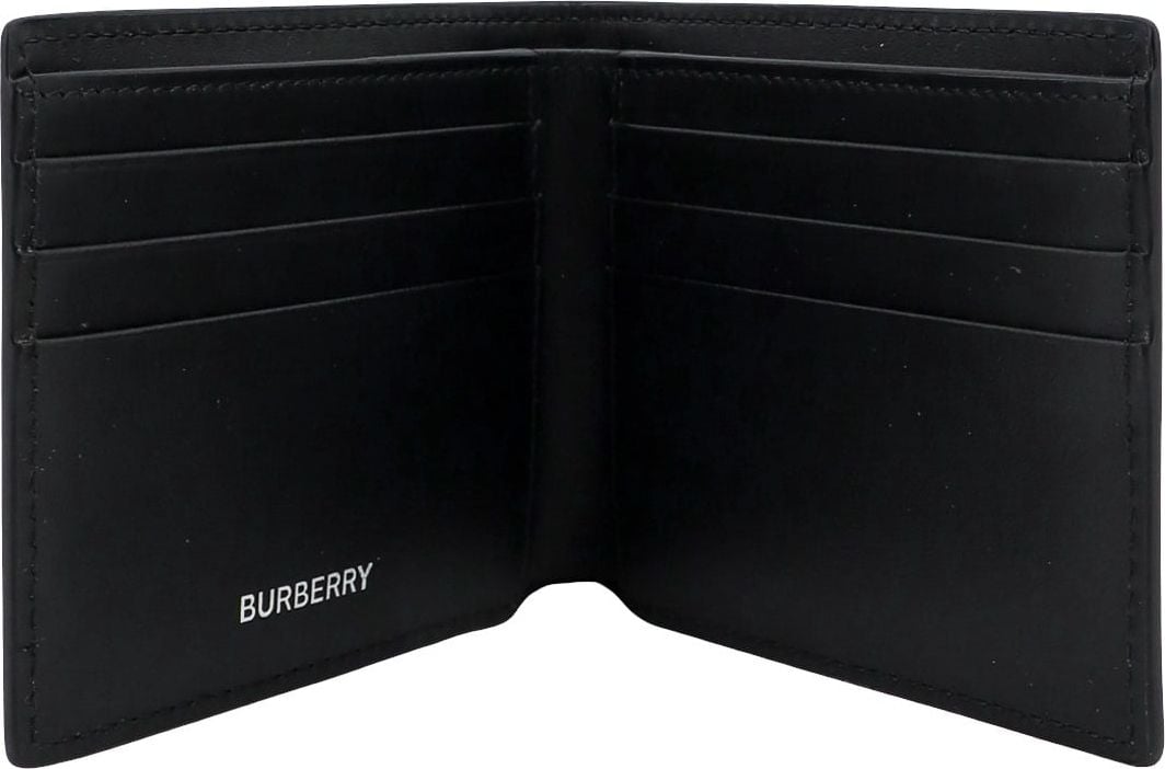 Burberry E-canvas wallet with Vintage Check print Beige