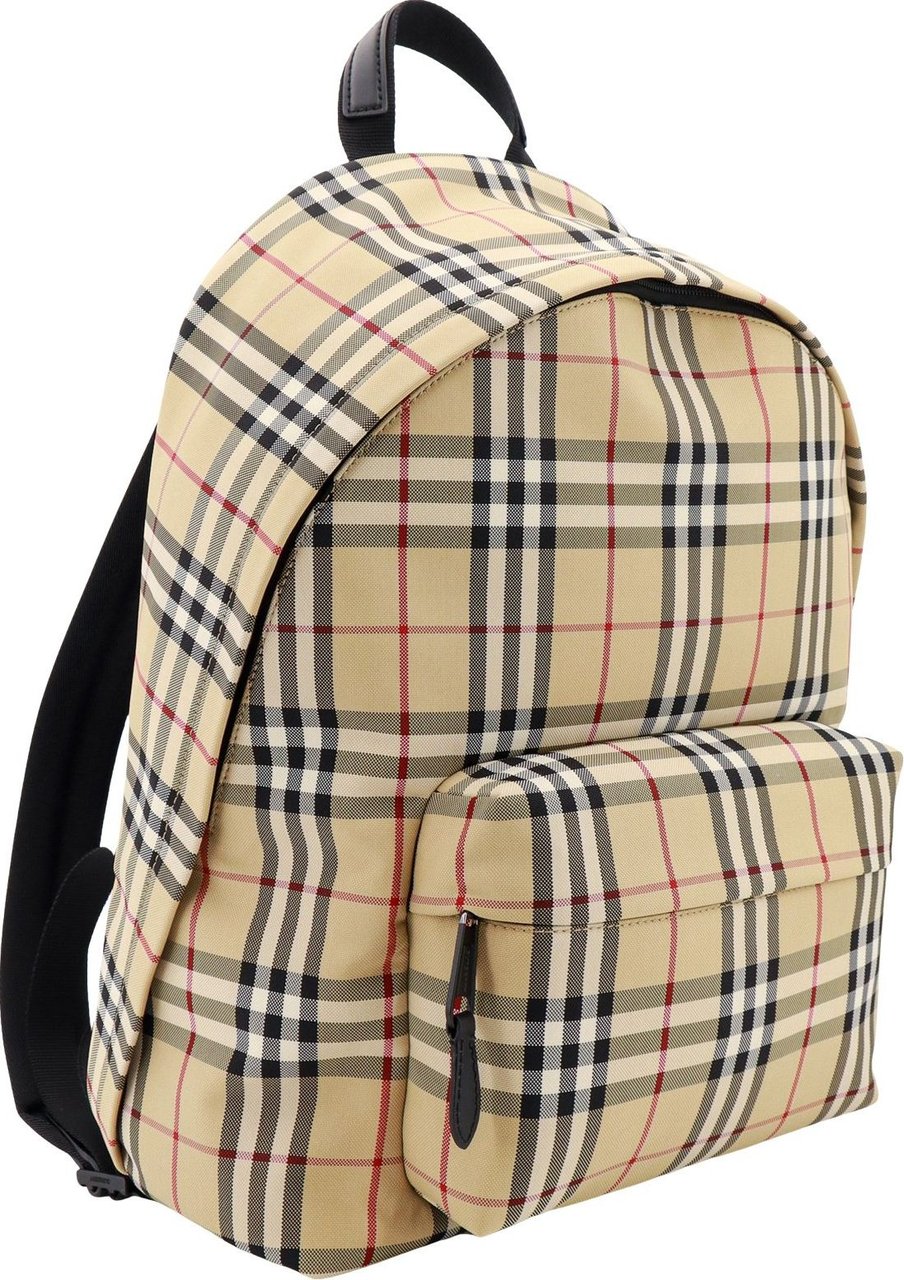Burberry Nylon backpack with Vintage Chec motif Beige