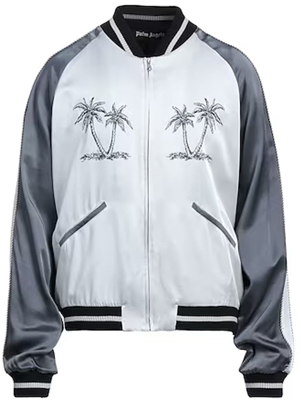 Palm Angels Palm Angels Palms Souvenir Bomber Jacket Grijs