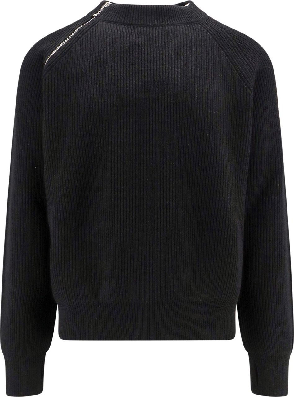 Burberry Ribbed wool sweater Zwart