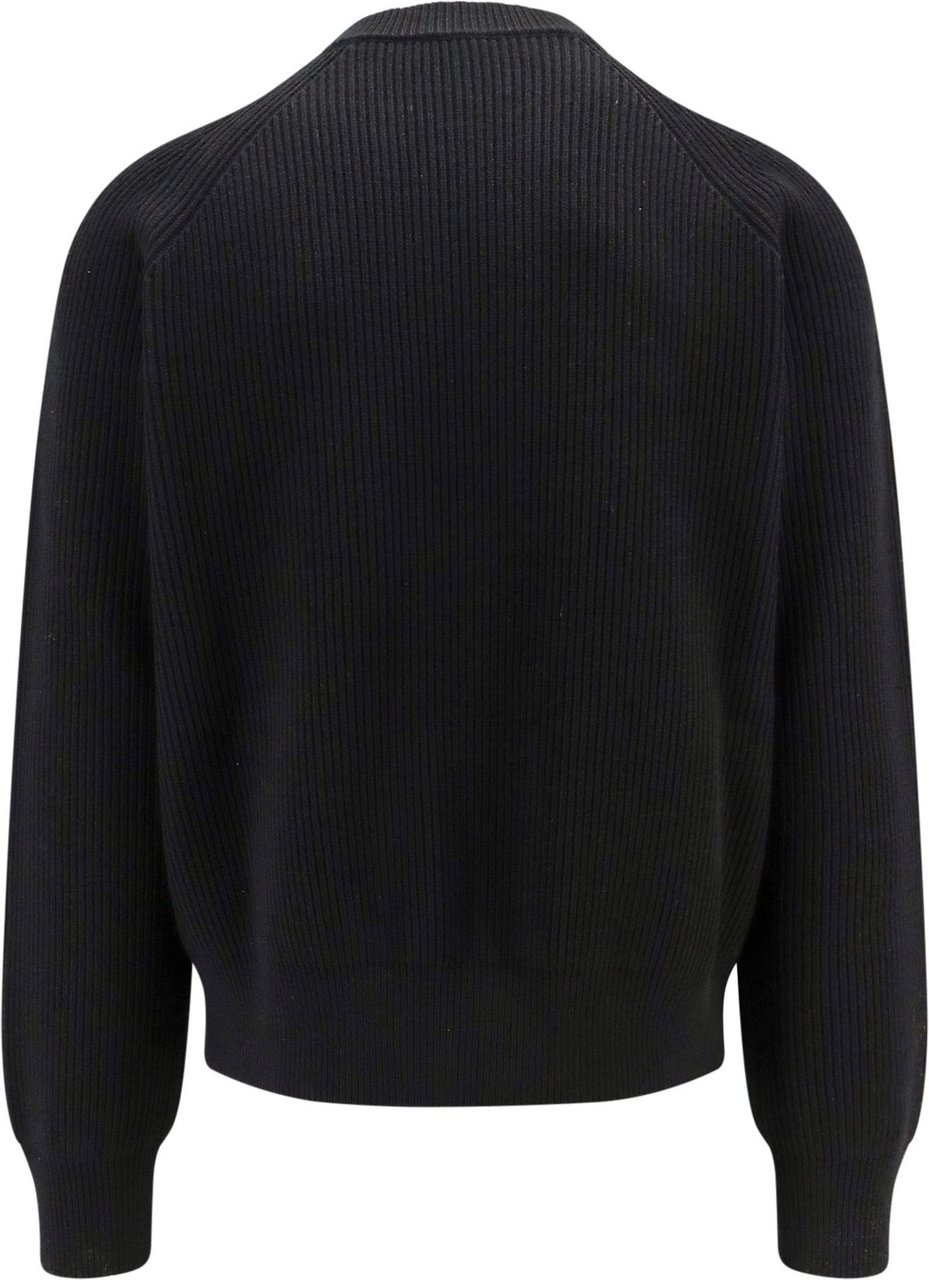 Burberry Ribbed wool sweater Zwart
