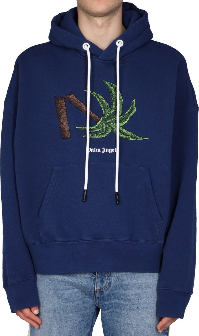 Palm Angels Palm Angles Hoodie Sweatshirt Blauw