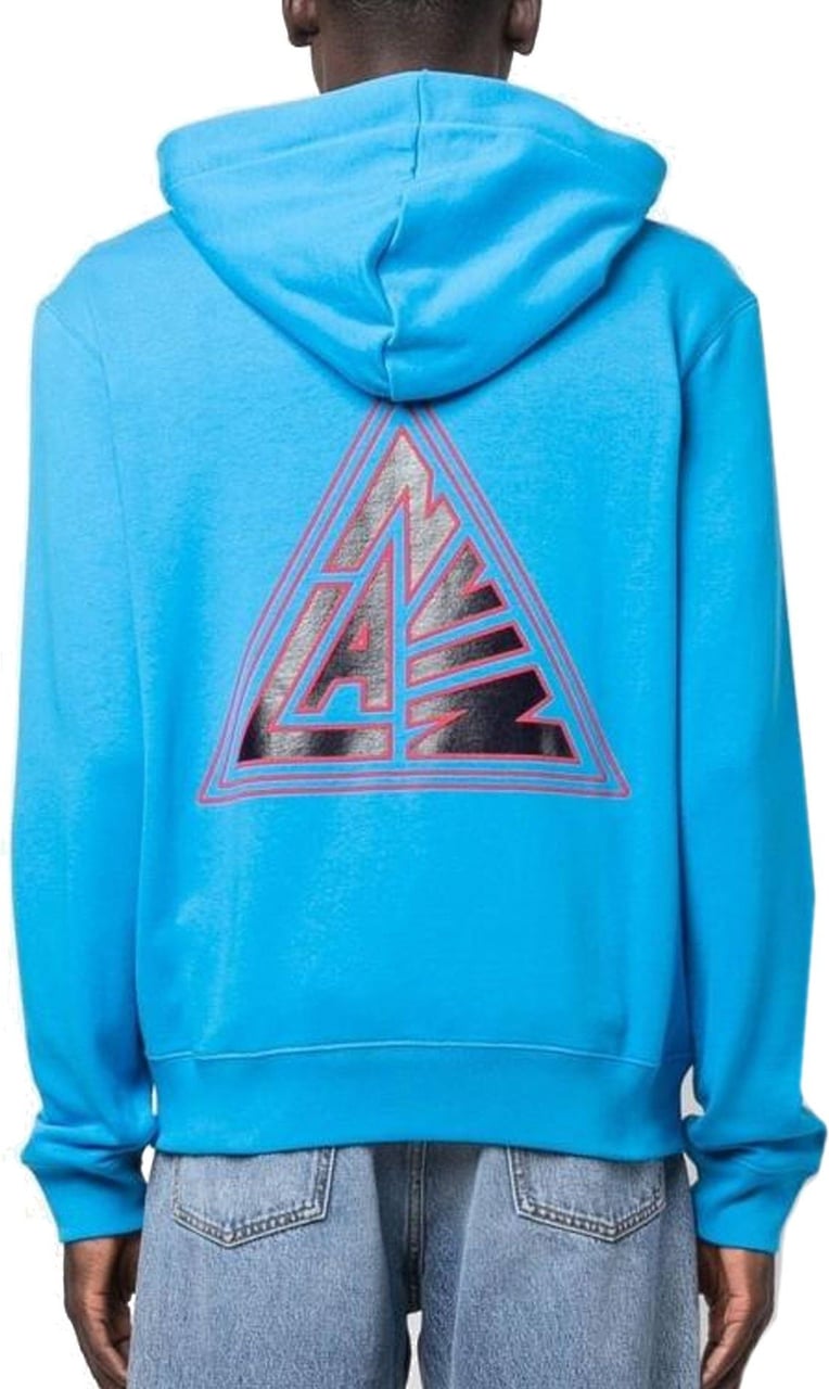 Lanvin Lanvin Triangle Zip-Up Sweatshirt Blauw