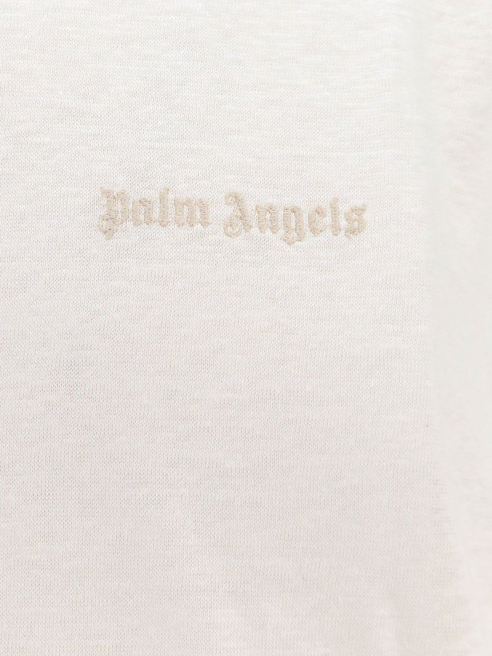 Palm Angels Classic Logo linen t-shirt Wit