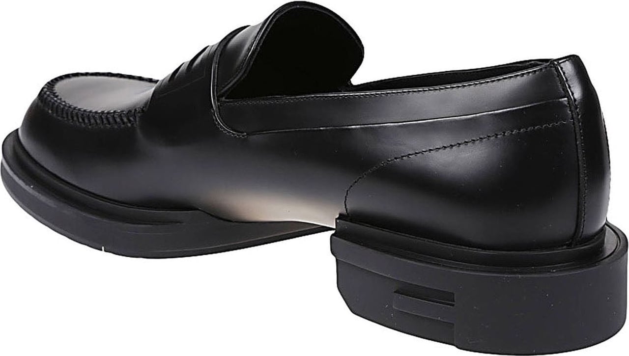 Fendi Fendi Leather Loafers Zwart
