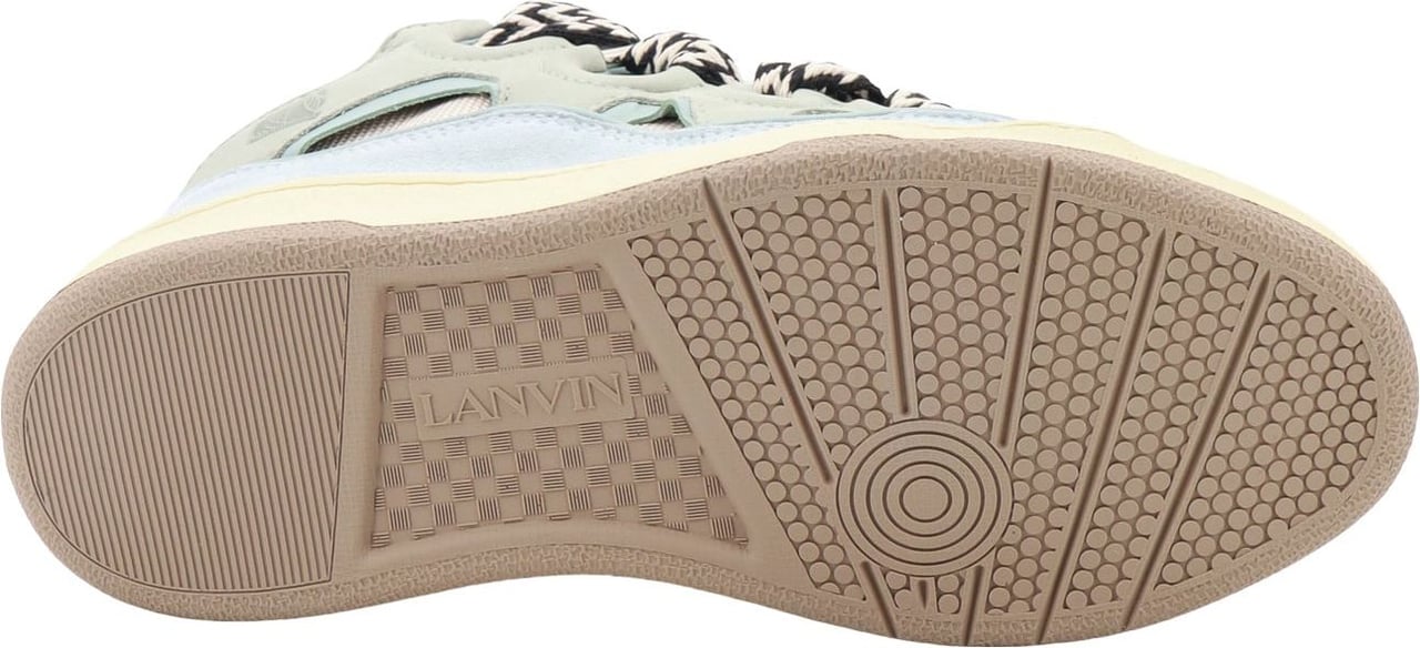 Lanvin Suede and mesh sneakers Blauw