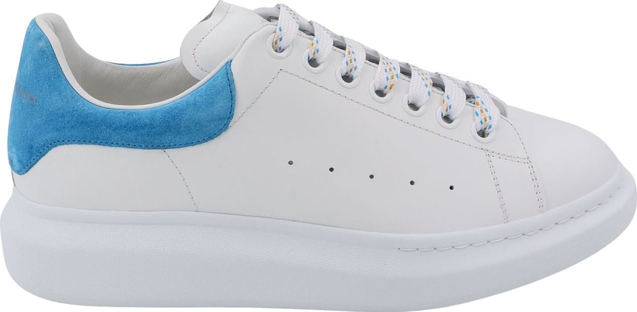 Alexander McQueen Larry leather sneakers with logo detail Wit
